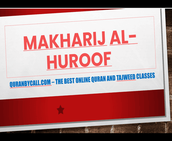 Makharij Al-Huroof | Articulation Points of Arabic letters