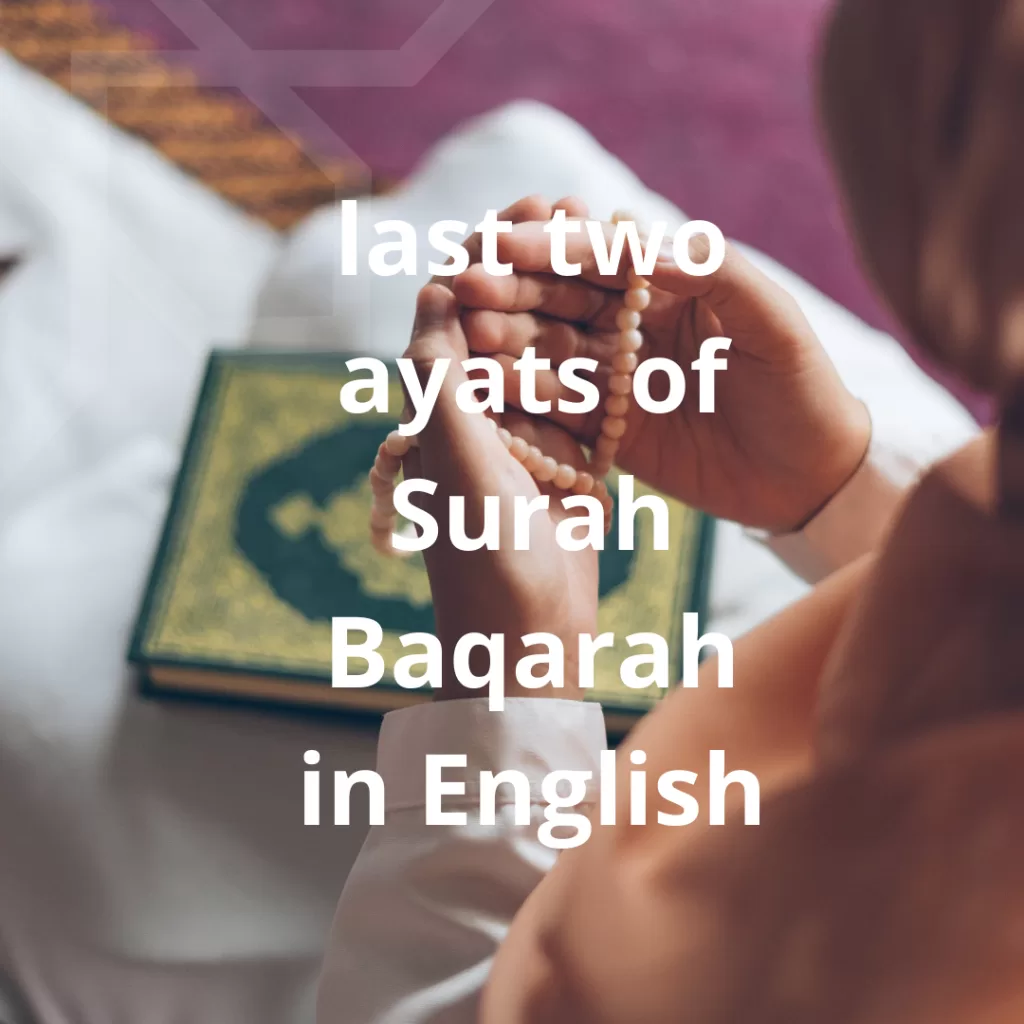 last two ayats of Surah Baqarah in English